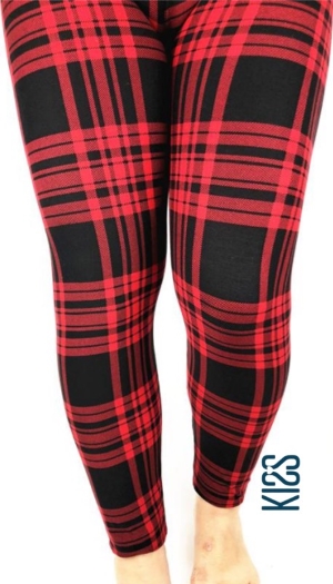 Classy Red Plaid – KISS My Legs – Retail and Wholesale Leggings