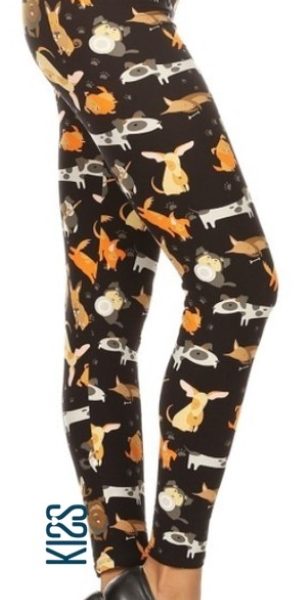 Puppy Love Regular Leggings, KISS My Legs