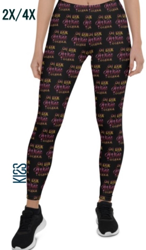 Wine O'Clock Digital Leggings, KISS My Legs