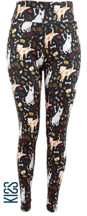 Peppy Pups – 3″ Yoga – KISS My Legs – Retail and Wholesale Leggings