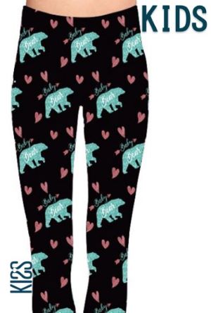 Baby Bear Kids Leggings, KISS My Legs