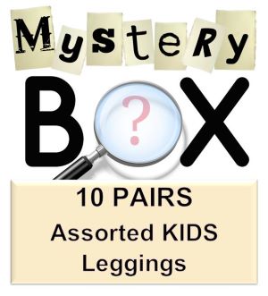 Mystery Box of 10 Kids Leggings from KISS My Legs, Edmonton, Alberta, Canada