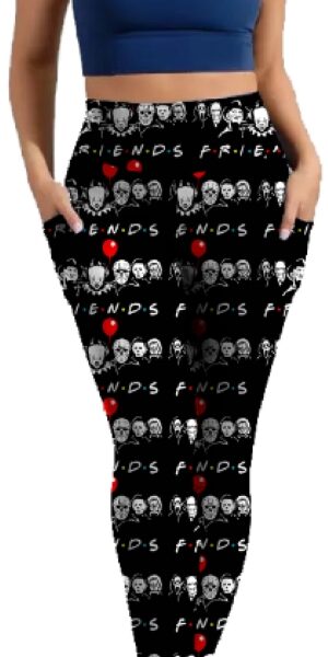 Adult wearing our Character HORROR307 Leggings