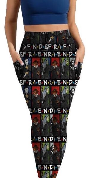 Adult wearing our Character HORROR325 Leggings