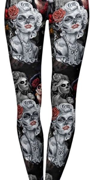 Adult wearing our MYSTERIOUS-WOMEN Leggings