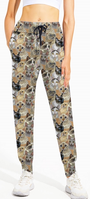 Adult wearing our Cats Meow Joggers