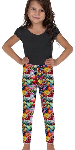Child wearing our Character SESAME625 Leggings