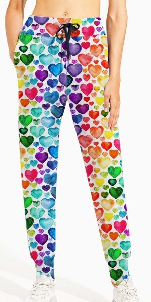 Adult wearing our Heart Gems Jogger