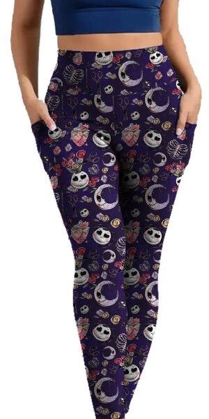 Adult wearing our Character JACK942 Leggings