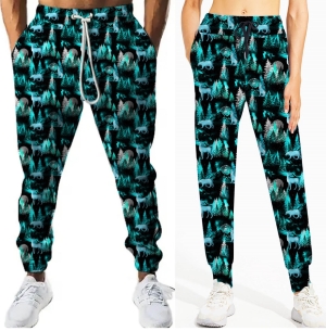 Adults wearing our Moonlit Wilderness Joggers