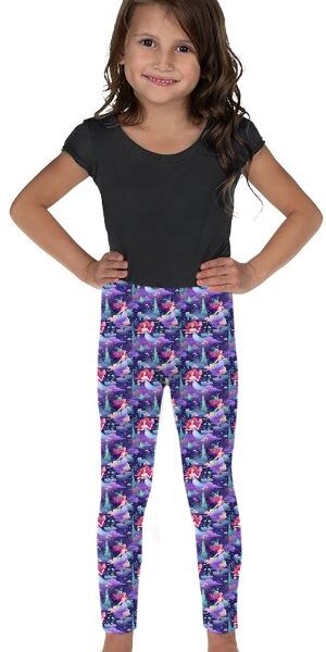 Youth wearing our Mermaid Adventure Leggings