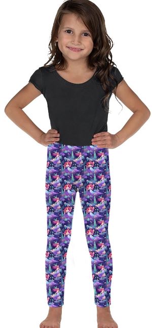 Youth wearing our Mermaid Adventure Leggings